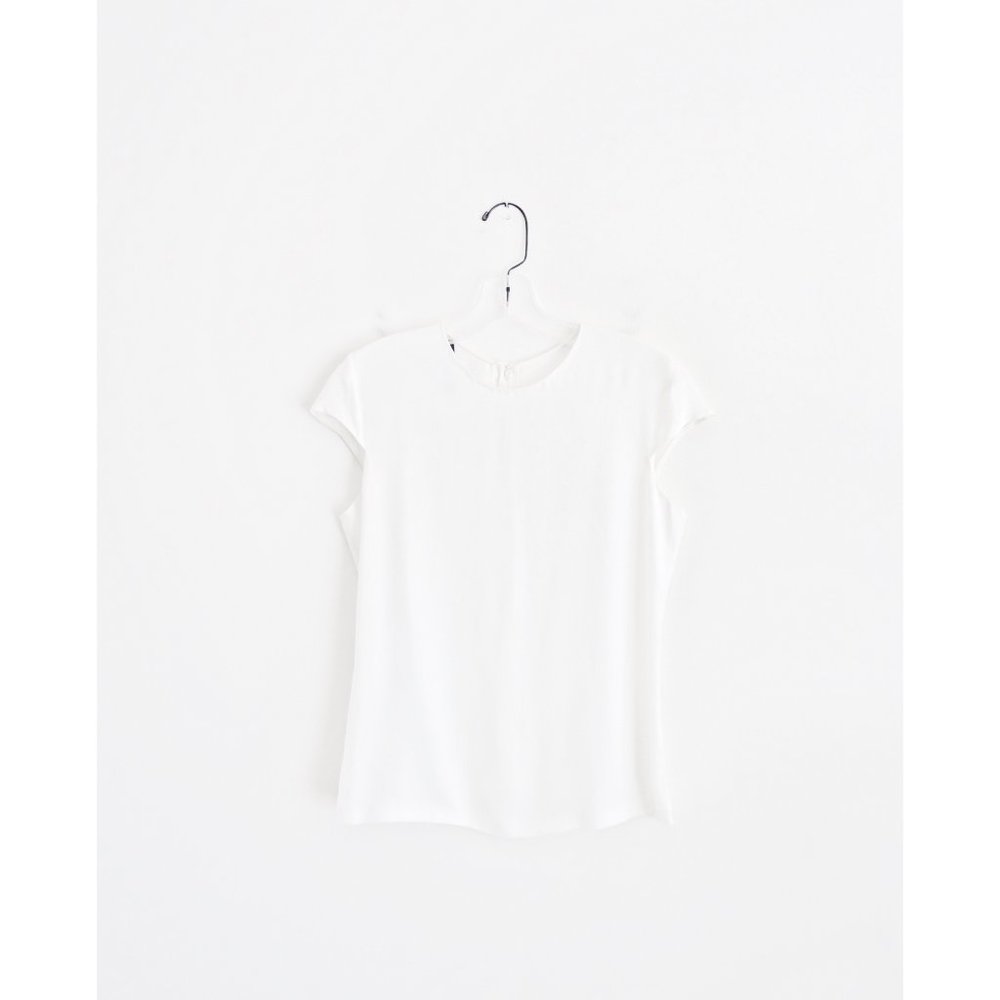 Calvin Klein Collection White Rayon Crepe Top 38 2